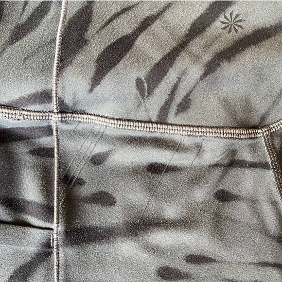 ATHLETA Salutation Stash Pocket II UPF 50+ Athletic Leggings 25" Gray Small - Picture 11 of 12